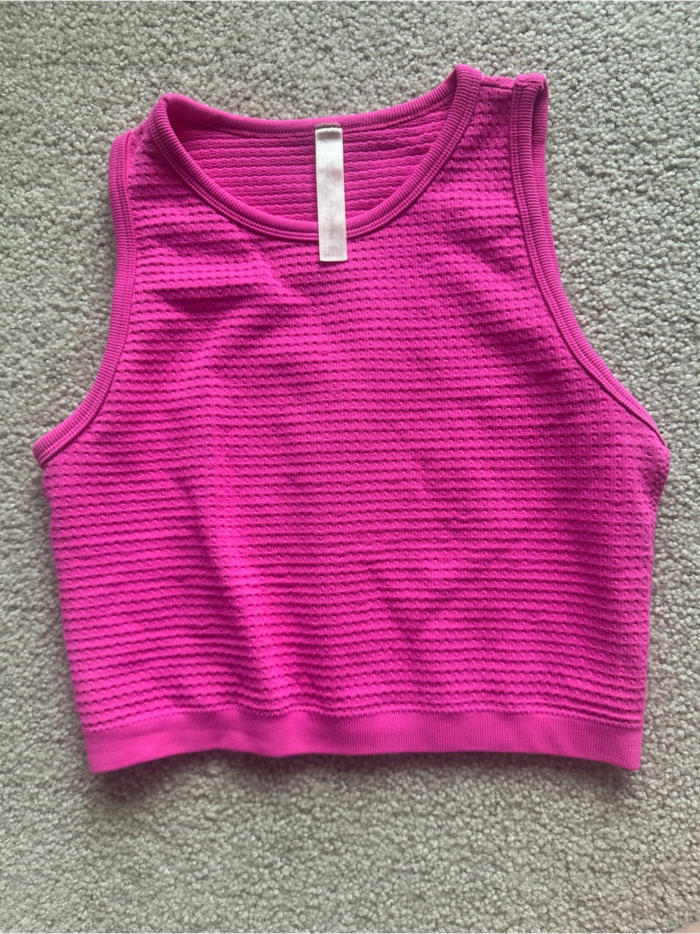 Altar'd State Hot Pink Cropped Tank Top